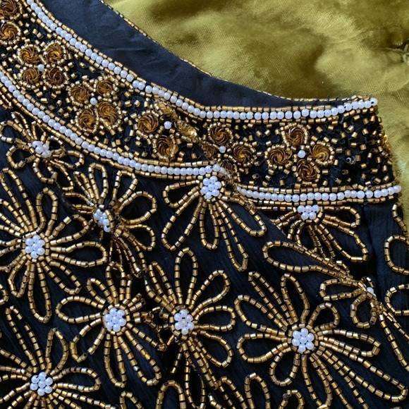 Vintage Beaded high neck top Med - Picture 9 of 10